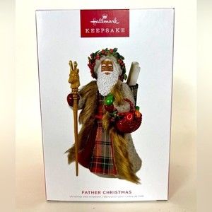 Hallmark African American Black Father Christmas 2022 Keepsake Ornament …
